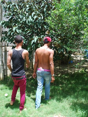 action shoot with Edgar and Chico